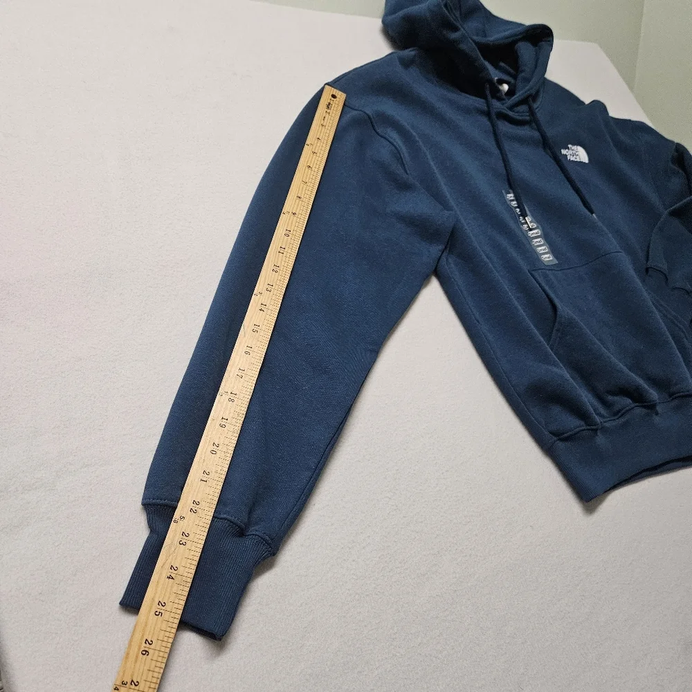 North Face Evolution Vintage Hoodie Midnight Petrol Oversized Large NWT